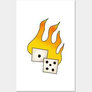 fire dice Posters and Art